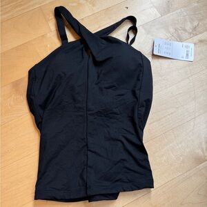Athleta crossed tankini 
US size m